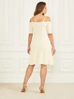 Tessa Cold-Shoulder Sweater Dress