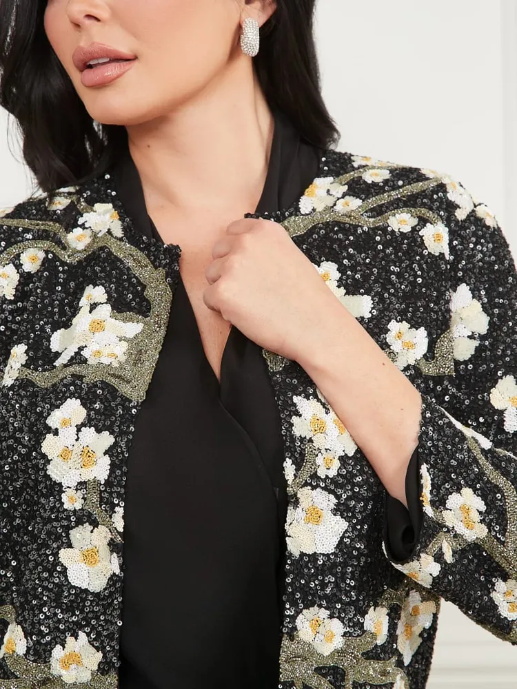 Precious Embroidered Sequin Jacket