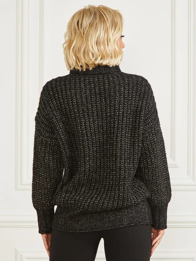 Zara WOOL AND ALPACA BLEND POINTELLE KNIT SWEATER