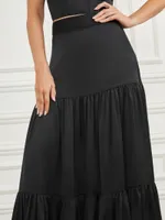 Susanne Satin Maxi Skirt