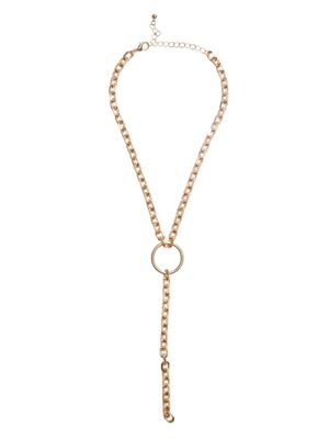 Gold-Tone Chunky Chain Y-Necklace