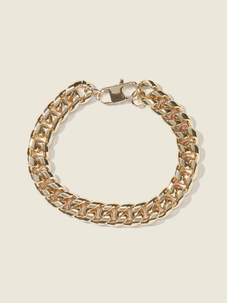 Gold-Tone Cuban-Link Bracelet