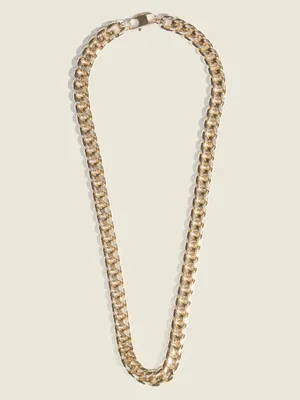 Gold-Tone Cuban-Link Necklace