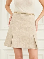 Helene Embellished Tweed Skirt