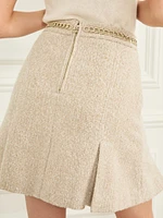 Helene Embellished Tweed Skirt