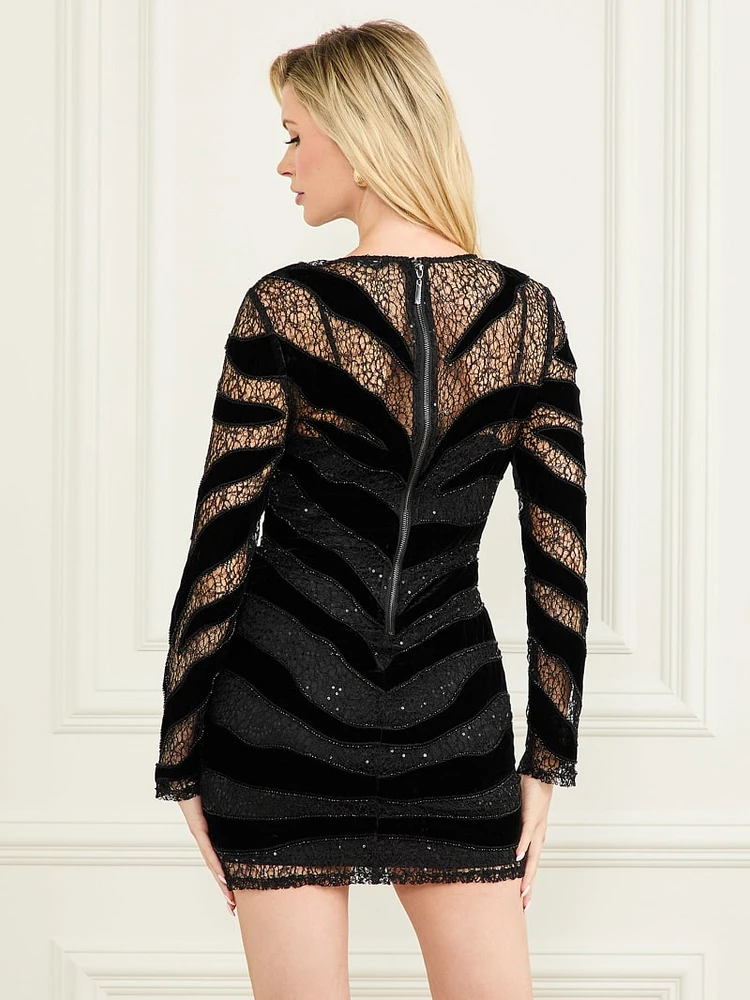 Sonata Sequin Lace Dress