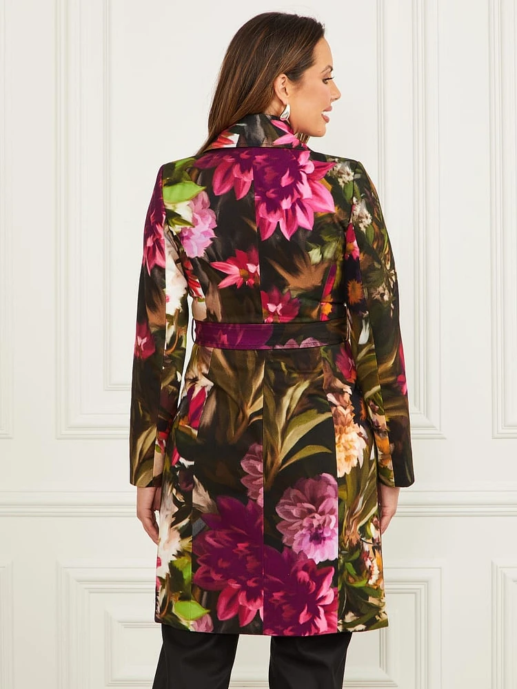 Jennifer Printed Trench Coat