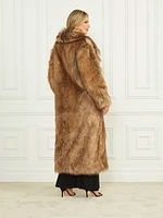 Stephanie Long Faux-Fur Coat