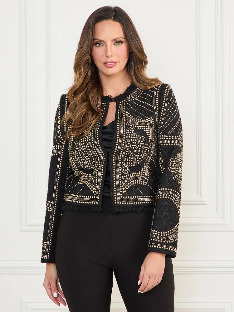 Helene Studded Embroidery Jacket