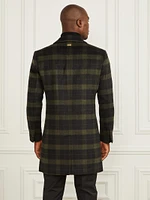 Single Breasted Plaid Coat