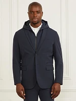 Blazer with Detachable Hooded Vest