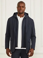 Blazer with Detachable Hooded Vest