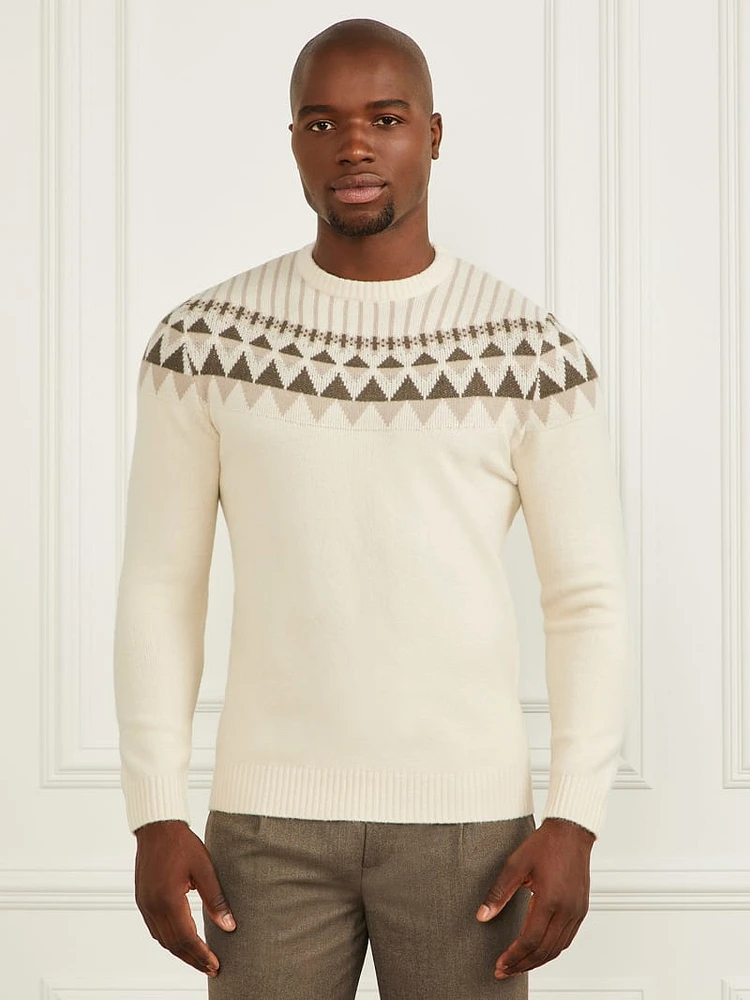 Crewneck Jacquard Sweater