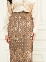 Crystals Embroidered Skirt