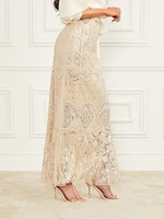 Crystals Embroidered Skirt