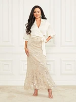 Crystals Embroidered Skirt
