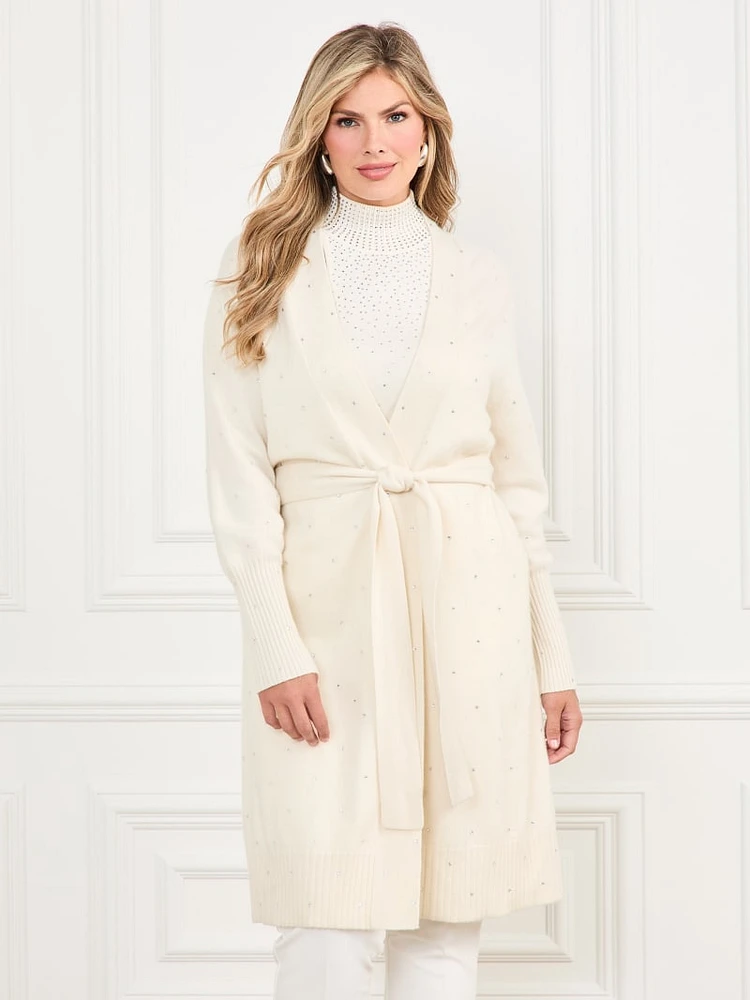 Elien Cashmere Crystal Cardigan