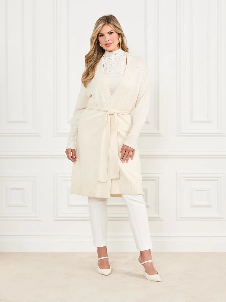 Elien Cashmere Crystal Cardigan