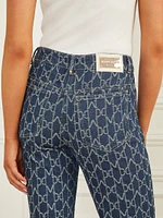 Bea Monogram Denim Pant