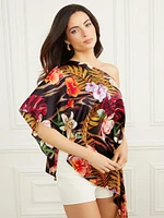 Cabo Printed One-Shoulder Top