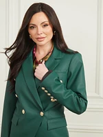 Pamela Faux-Leather Blazer