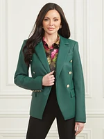 Pamela Faux-Leather Blazer