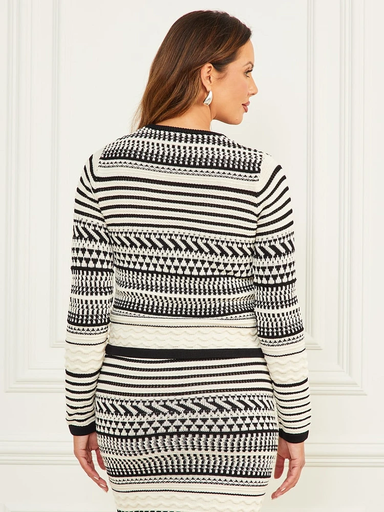 Arianna Stitched Cardigan Sweater