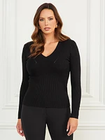 Eco Isa V-Neck Sweater Top