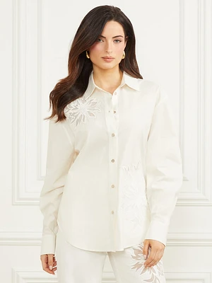 Glam de Fleur Embroidered Shirt