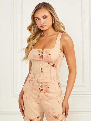 Glam de Fleur Printed Corset