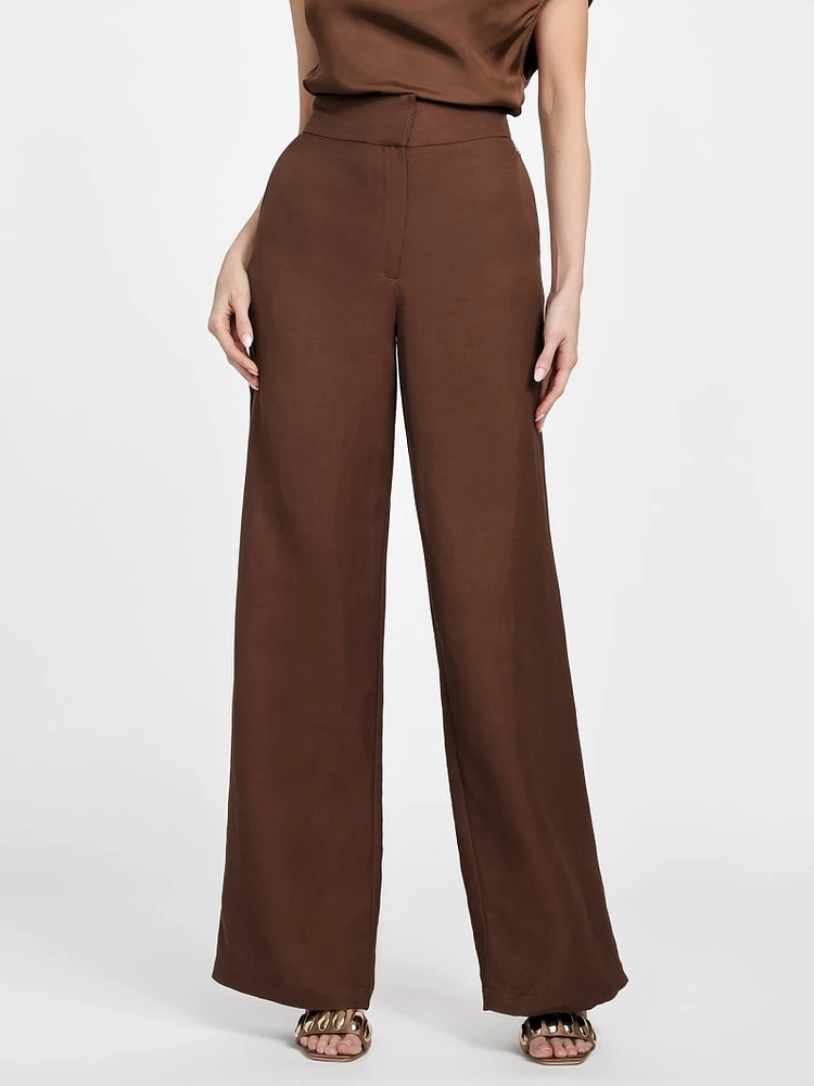 Eco Greta Linen-Blend Pant