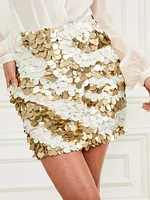 Amber Sequin Mini Skirt