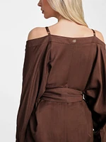 Eco Greta Linen-Blend Wrap Tunic