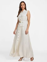 Eco Greta Linen-Blend Maxi Dress