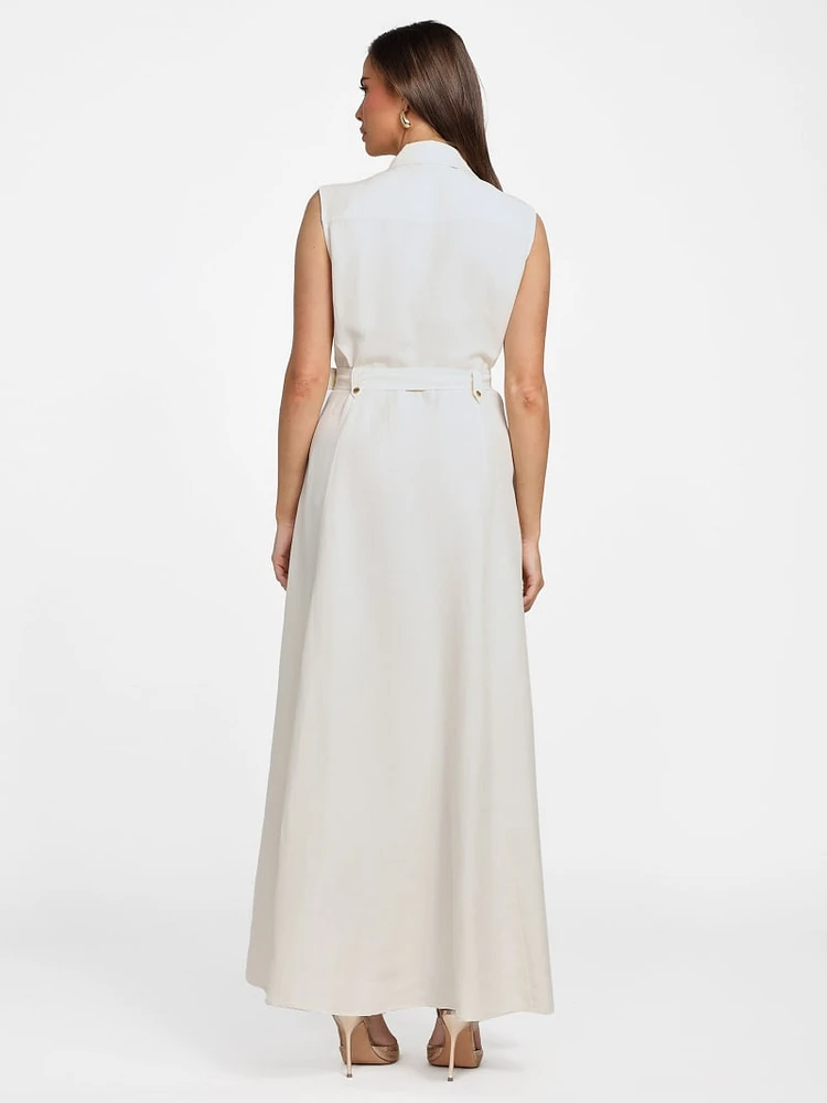 Eco Greta Linen-Blend Maxi Dress