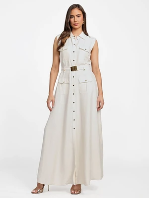 Eco Greta Linen-Blend Maxi Dress