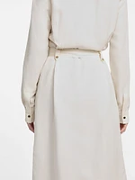 Eco Greta Linen-Blend Safari Dress