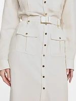 Eco Greta Linen-Blend Safari Dress
