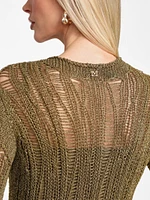 Lucky Crochet Flared Dress