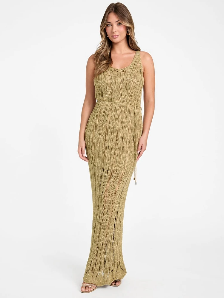 Lucky Lurex Net Maxi Dress