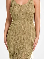 Lucky Lurex Net Maxi Dress