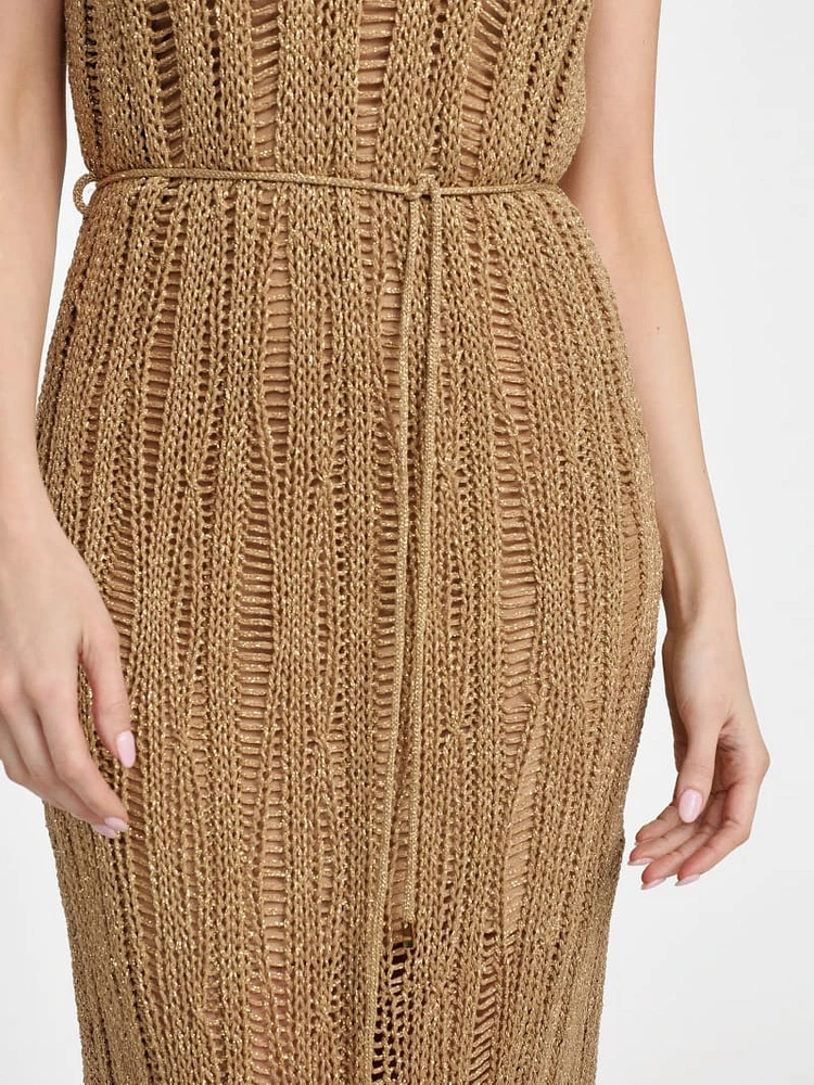 Lucky Lurex Net Maxi Dress