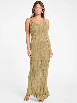 Lucky Lurex Net Maxi Dress