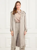 Eva Satin Trench Coat