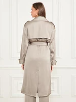 Eva Satin Trench Coat