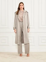 Eva Satin Trench Coat