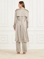 Eva Satin Trench Coat