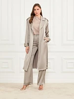 Eva Satin Trench Coat