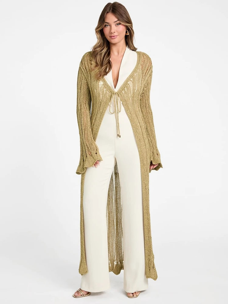 Lucky Lurex Net Duster Cardigan