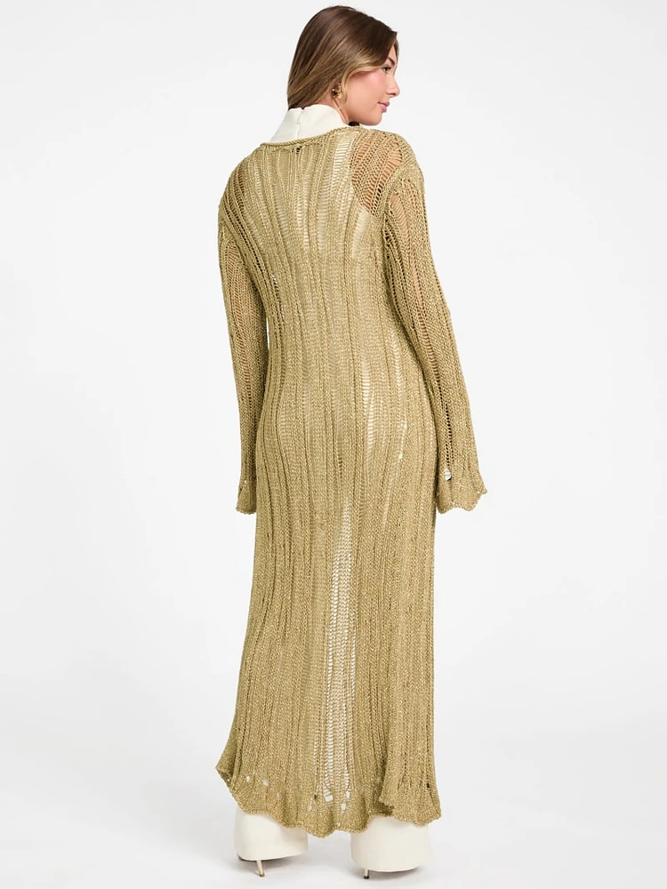 Lucky Lurex Net Duster Cardigan